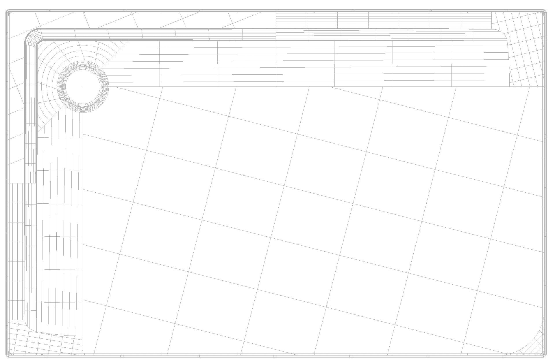 KALDEWEI SUPERPLAN mit Wannenträger Duschfläche, 900x1400x32 mm, Modell-Nr: 1853-2