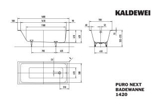 PURO NEXT Badewanne KALDEWEI - PURO NEXT Badewanne