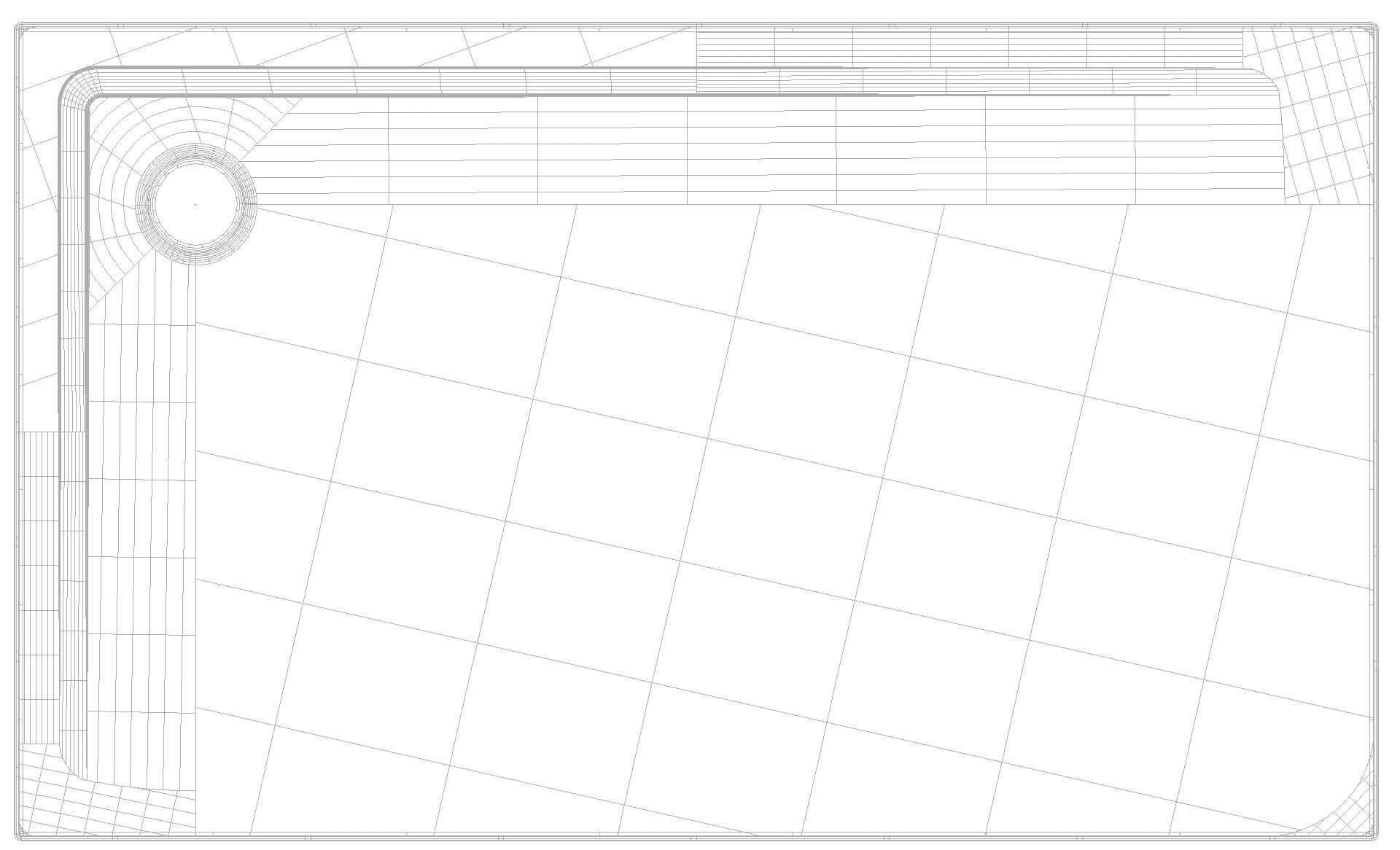KALDEWEI SUPERPLAN mit Wannenträger Duschfläche, 900x1500x32 mm, Modell-Nr: 1854-2