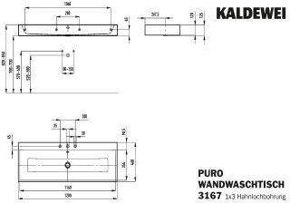 PURO WANDWASCHTISCH KALDEWEI - PURO WANDWASCHTISCH