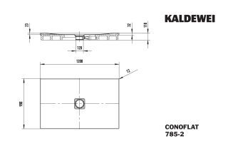 CONOFLAT Duschfläche KALDEWEI - CONOFLAT Duschfläche