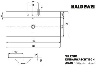 SILENIO EINBAUWASCHTISCH KALDEWEI - SILENIO EINBAUWASCHTISCH