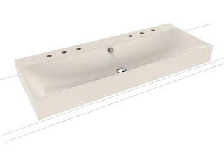 SILENIO AUFSATZ-DOPPELWASCHTISCH (RANDHÖHE 120 MM) KALDEWEI - SILENIO AUFSATZ-DOPPELWASCHTISCH (RANDHÖHE 120 MM)