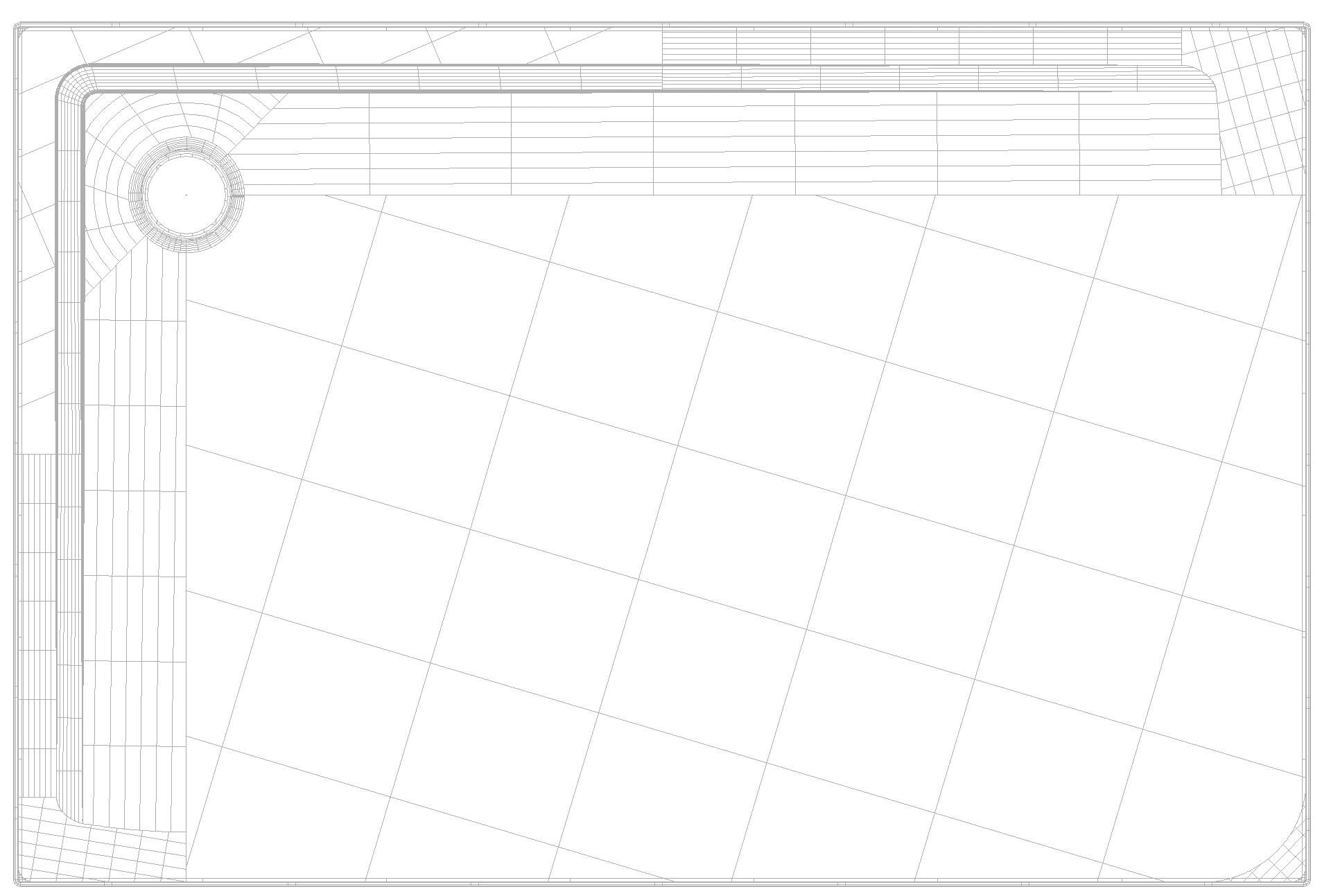 KALDEWEI SUPERPLAN MIT WANNENTRÄGER EXTRAFLACH Duschfläche, 1000x1500x32 mm, Modell-Nr: 1861-5