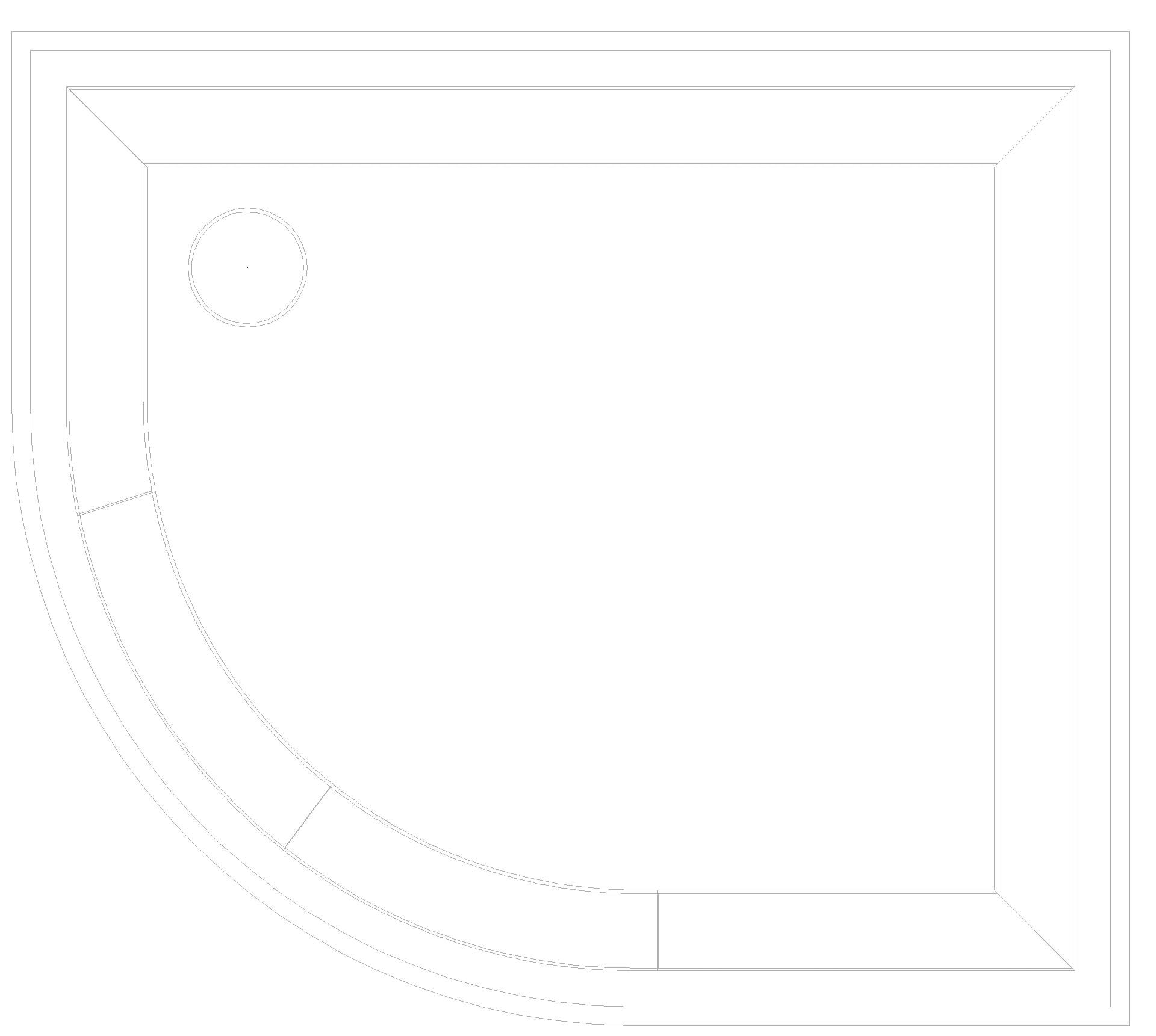 KALDEWEI ZIRKON Duschfläche, 900x800x32 mm, Modell-Nr: 603-1
