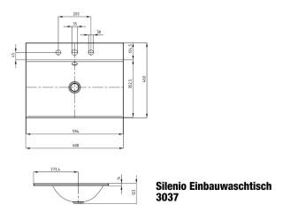 SILENIO EINBAUWASCHTISCH KALDEWEI - SILENIO EINBAUWASCHTISCH