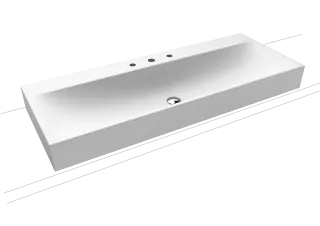 SILENIO AUFSATZ-DOPPELWASCHTISCH (RANDHÖHE 120 MM) KALDEWEI - SILENIO AUFSATZ-DOPPELWASCHTISCH (RANDHÖHE 120 MM)
