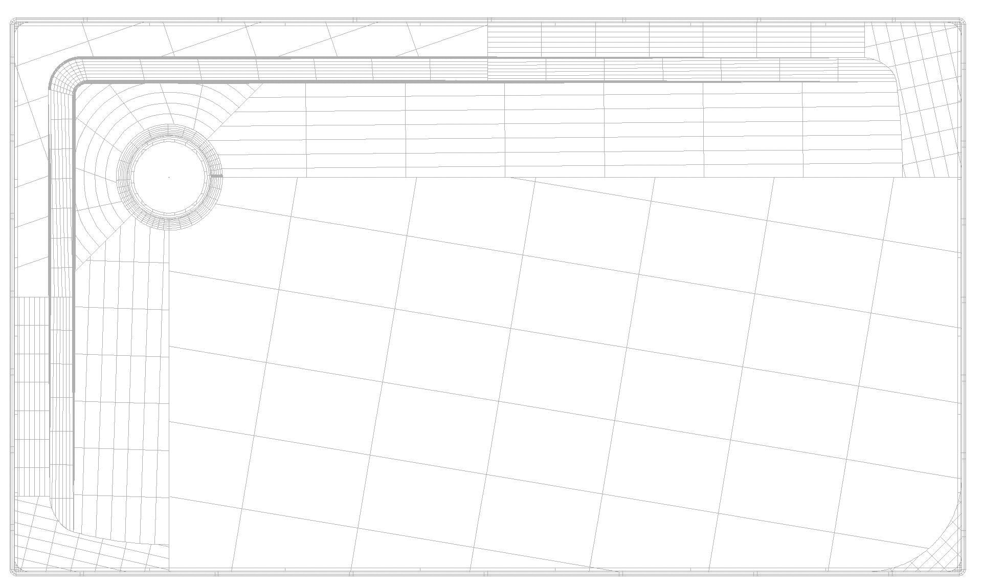 KALDEWEI SUPERPLAN MIT WANNENTRÄGER EXTRAFLACH Duschfläche, 700x1200x32 mm, Modell-Nr: 1824-5