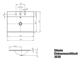 SILENIO EINBAUWASCHTISCH KALDEWEI - SILENIO EINBAUWASCHTISCH