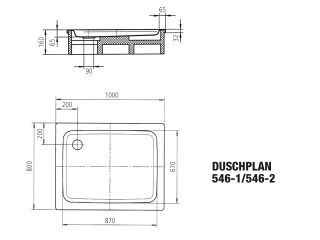 DUSCHPLAN Duschfläche KALDEWEI - DUSCHPLAN Duschfläche