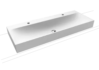 SILENIO AUFSATZ-DOPPELWASCHTISCH (RANDHÖHE 120 MM) KALDEWEI - SILENIO AUFSATZ-DOPPELWASCHTISCH (RANDHÖHE 120 MM)
