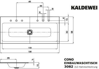 CONO EINBAU-DOPPELWASCHTISCH KALDEWEI - CONO EINBAU-DOPPELWASCHTISCH