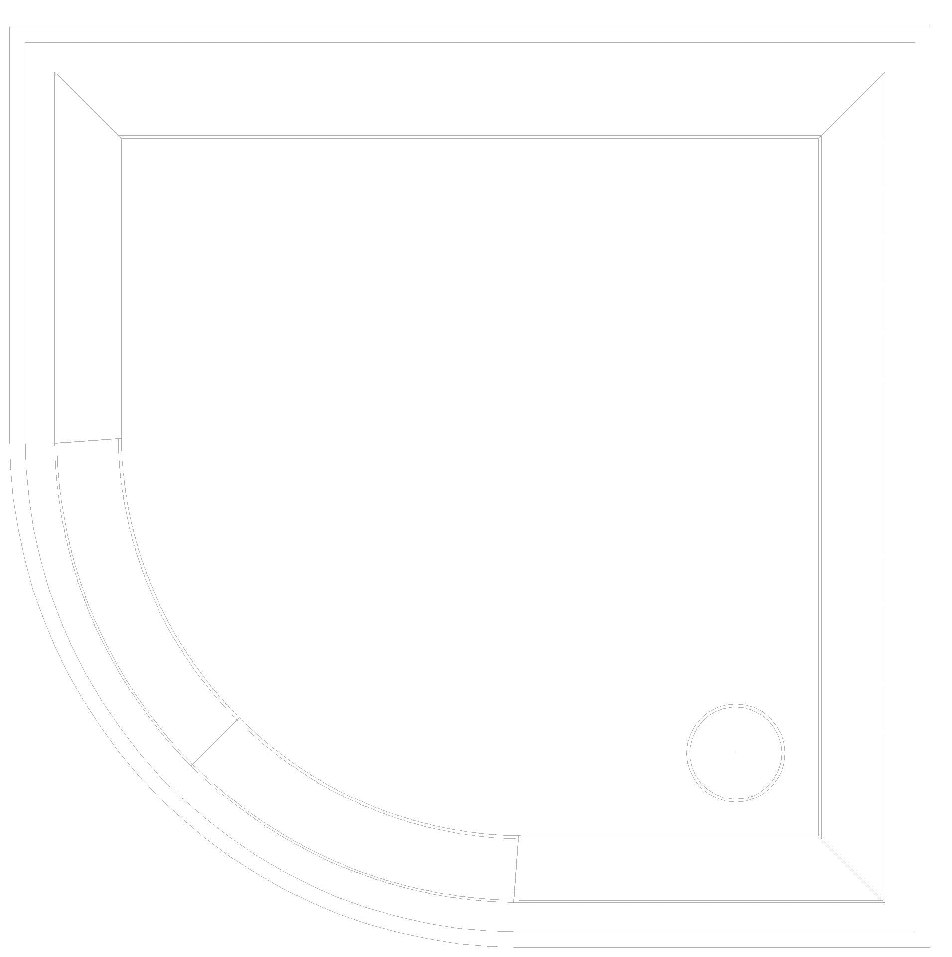 KALDEWEI ZIRKON MIT WANNENTRÄGER Duschfläche, 900x900x32 mm, Modell-Nr: 604-2