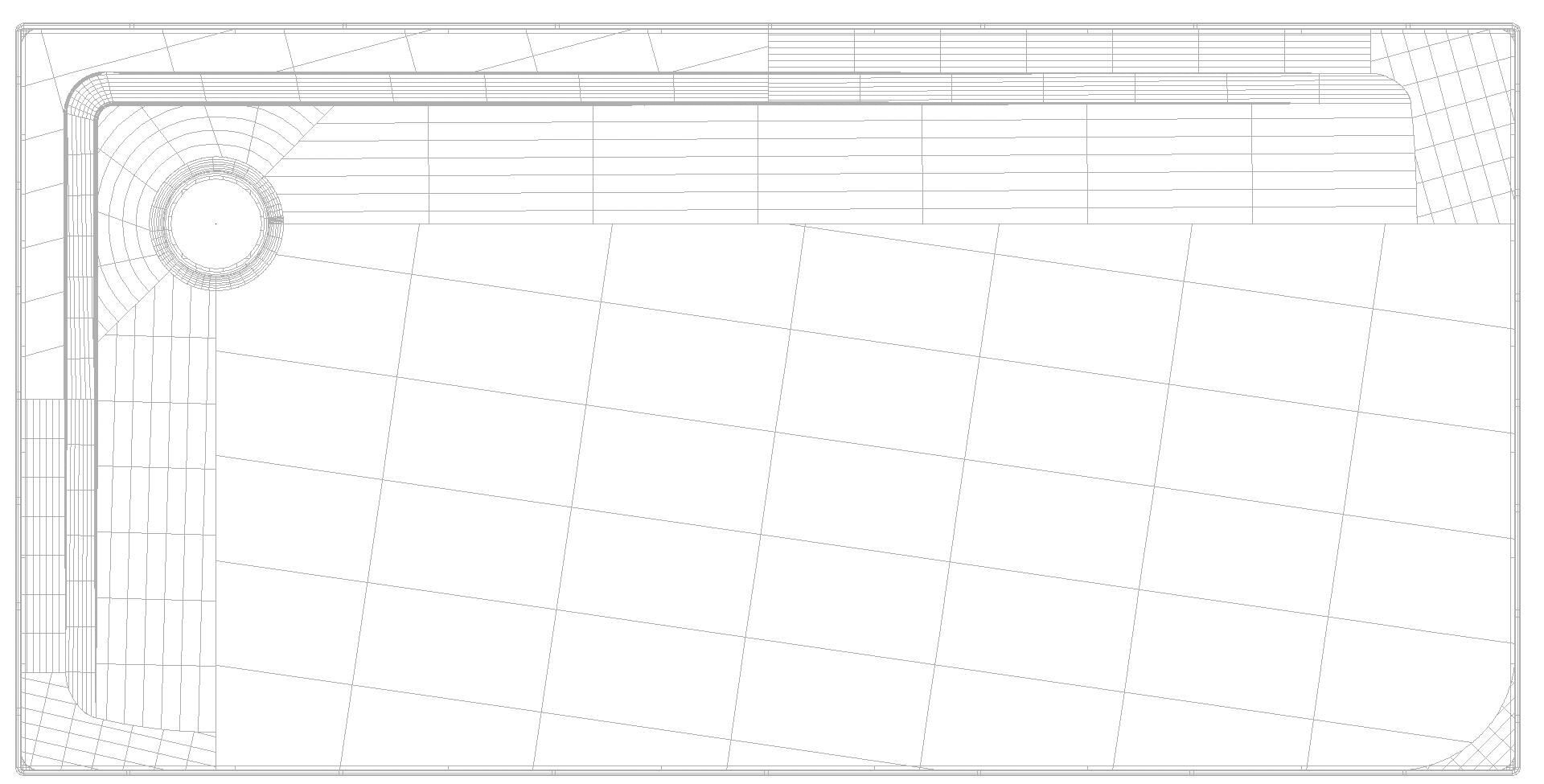 KALDEWEI SUPERPLAN MIT WANNENTRÄGER EXTRAFLACH Duschfläche, 750x1500x32 mm, Modell-Nr: 1837-5