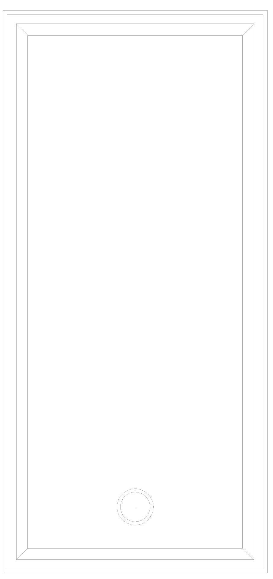 KALDEWEI CAYONOPLAN MIT WANNENTRÄGER EXTRAFLACH Duschfläche, 800x1700x40 mm, Modell-Nr: 2223-5