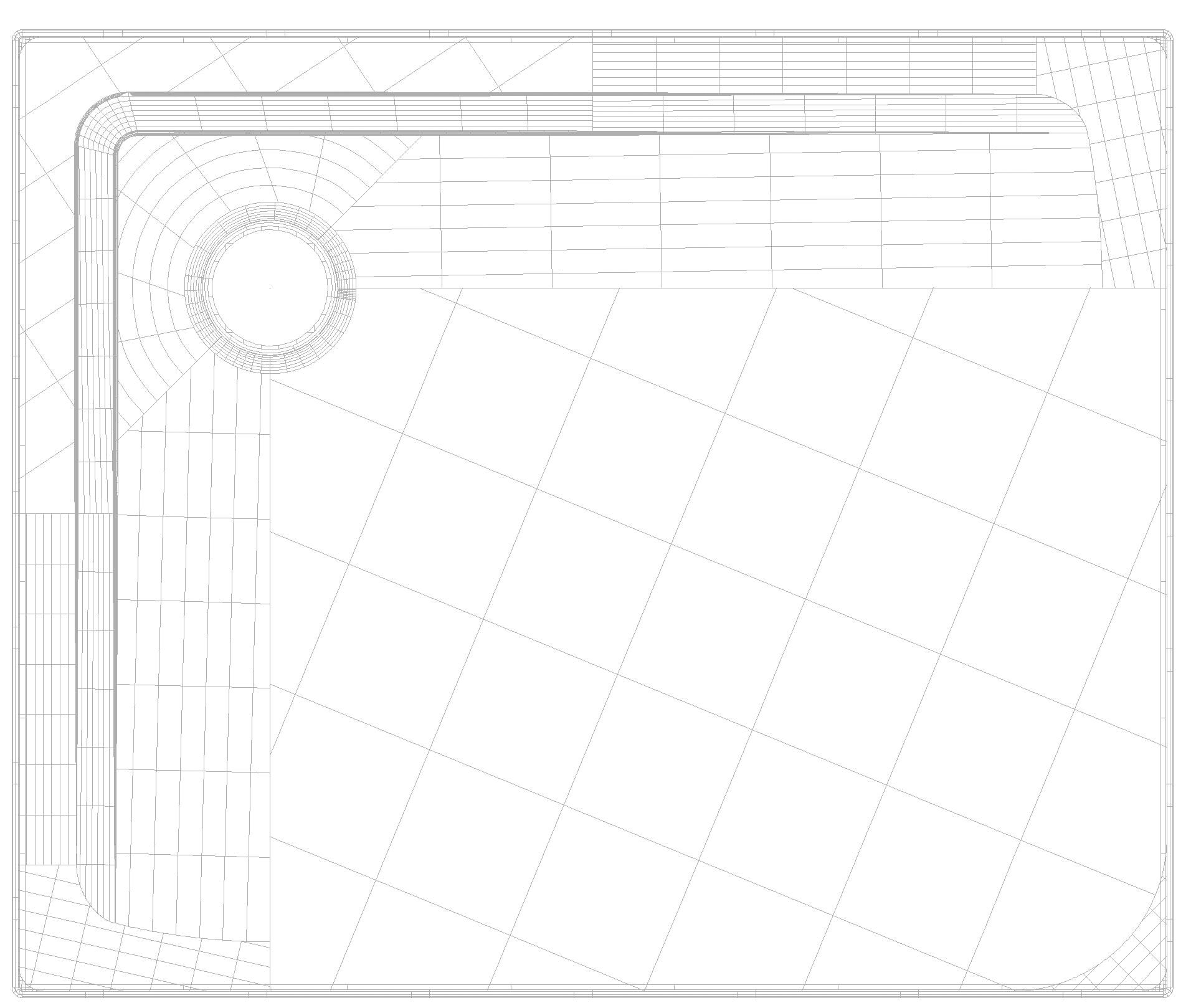 KALDEWEI SUPERPLAN MIT WANNENTRÄGER EXTRAFLACH Duschfläche, 750x900x32 mm, Modell-Nr: 1833-5