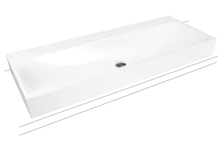 SILENIO AUFSATZ-DOPPELWASCHTISCH (RANDHÖHE 120 MM) KALDEWEI - SILENIO AUFSATZ-DOPPELWASCHTISCH (RANDHÖHE 120 MM)