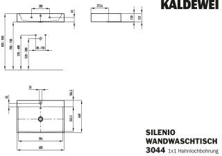 SILENIO WANDWASCHTISCH KALDEWEI - SILENIO WANDWASCHTISCH