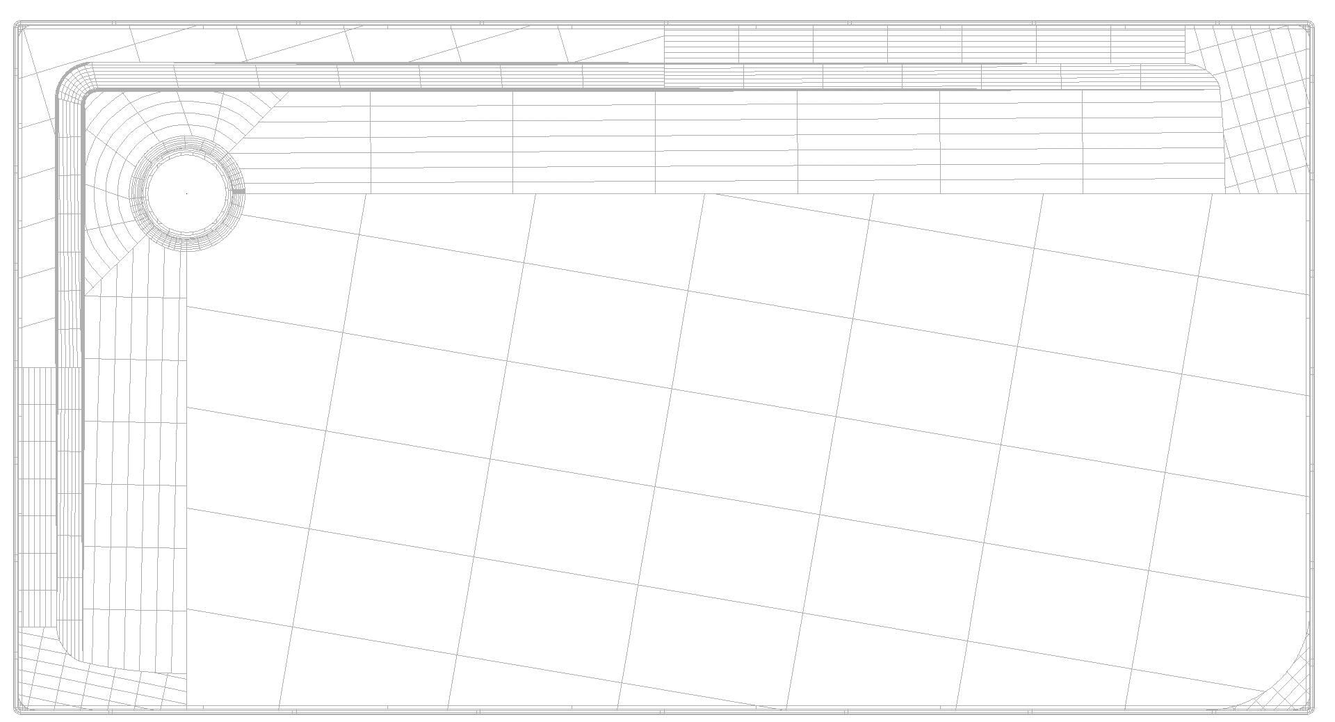 KALDEWEI SUPERPLAN MIT WANNENTRÄGER EXTRAFLACH Duschfläche, 800x1500x32 mm, Modell-Nr: 1844-5