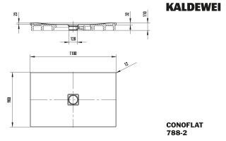 CONOFLAT Duschfläche KALDEWEI - CONOFLAT Duschfläche