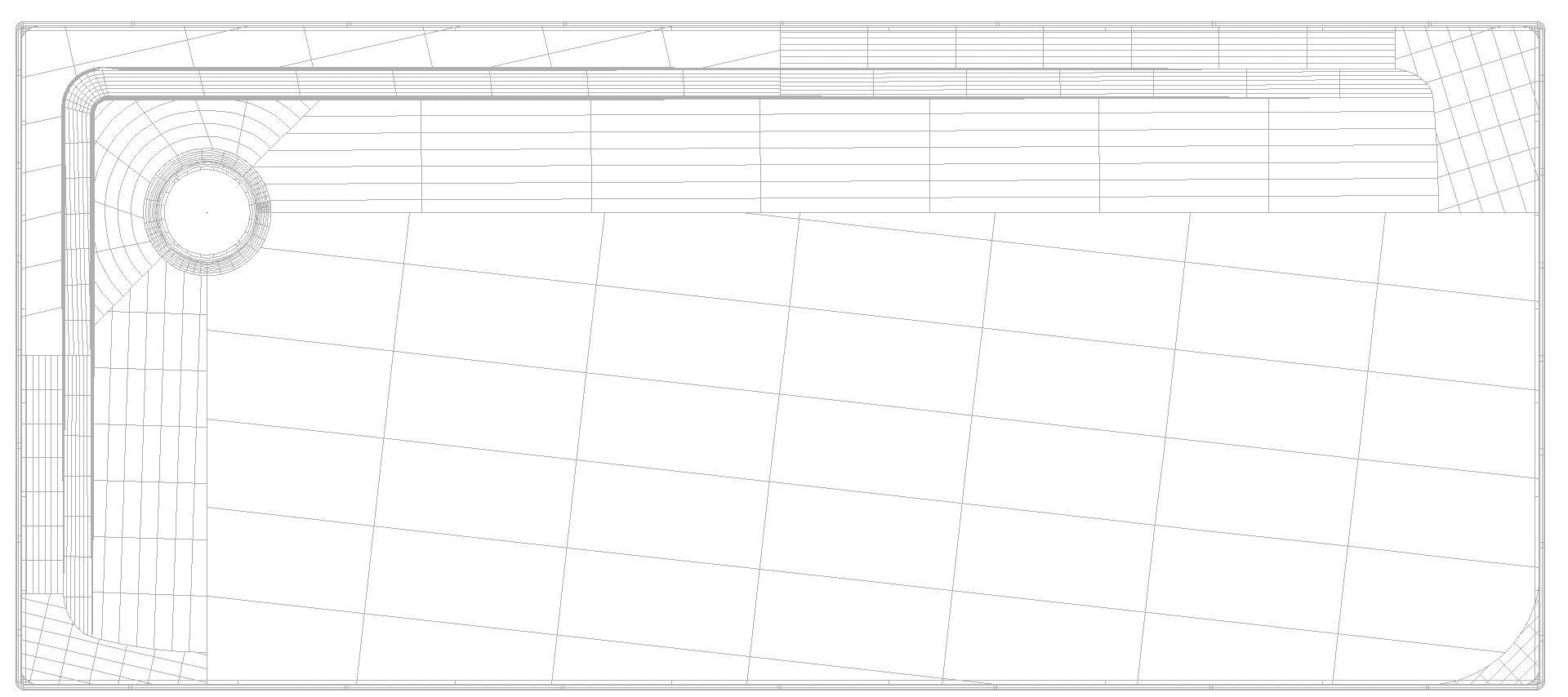 KALDEWEI SUPERPLAN Duschfläche, 700x1600x32 mm, Modell-Nr: 1828-1