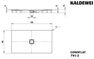 CONOFLAT Duschfläche KALDEWEI - CONOFLAT Duschfläche