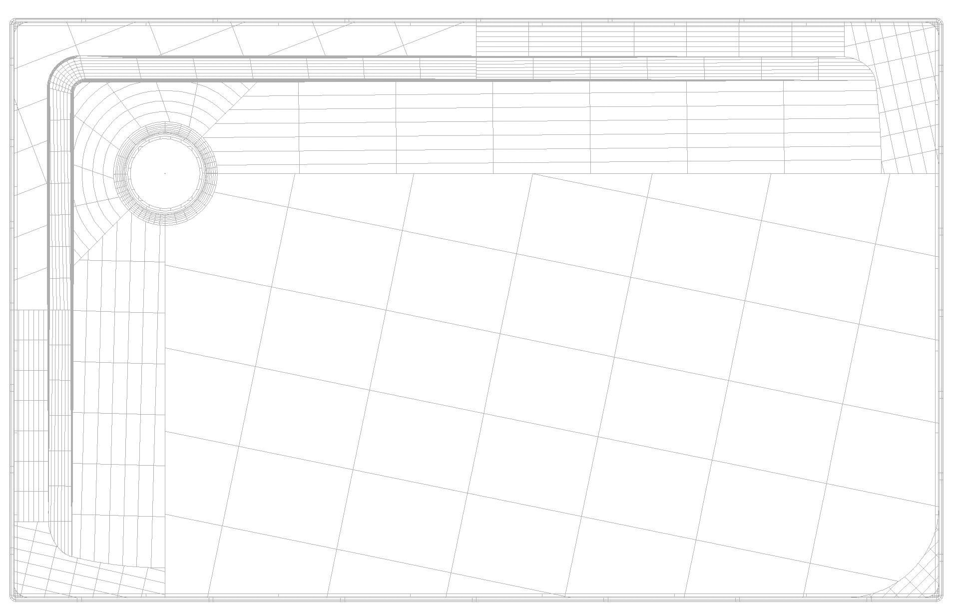 KALDEWEI SUPERPLAN Duschfläche, 750x1200x32 mm, Modell-Nr: 1835-1
