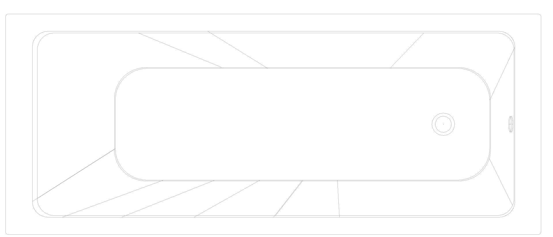 KALDEWEI PURO Badewanne, 1700x700 mm, Modell-Nr: 687