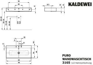 PURO WANDWASCHTISCH KALDEWEI - PURO WANDWASCHTISCH