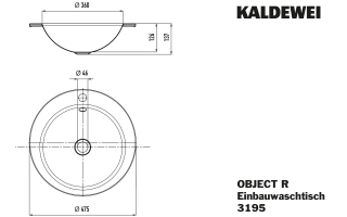 OBJECT R Einbauwaschtisch KALDEWEI - OBJECT R Einbauwaschtisch