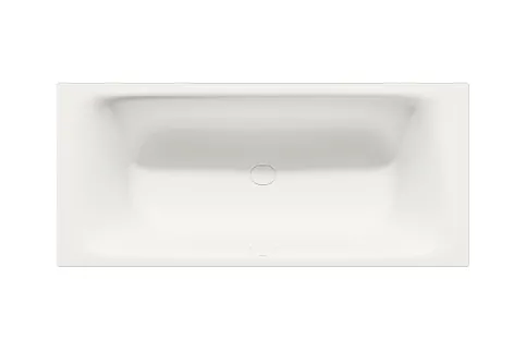 Badewanne NUIO DUO Rechteckige Badewanne aus weißem Acryl mit minimalistischer Formgebung