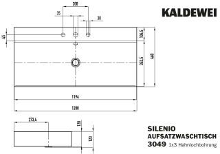 SILENIO AUFSATZ-DOPPELWASCHTISCH (RANDHÖHE 120 MM) KALDEWEI - SILENIO AUFSATZ-DOPPELWASCHTISCH (RANDHÖHE 120 MM)