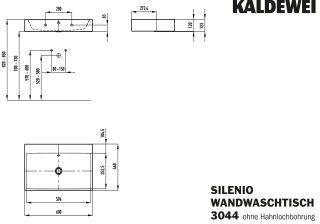 SILENIO WANDWASCHTISCH KALDEWEI - SILENIO WANDWASCHTISCH