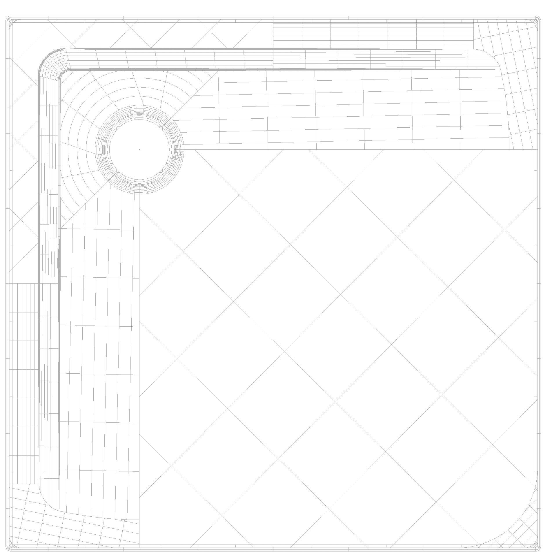 KALDEWEI SUPERPLAN Duschfläche, 800x800x32 mm, Modell-Nr: 1831-1