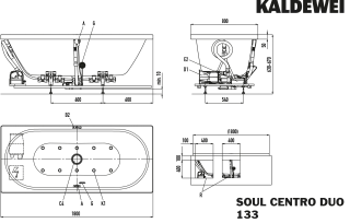 CENTRO DUO Whirlwanne KALDEWEI - CENTRO DUO Whirlwanne