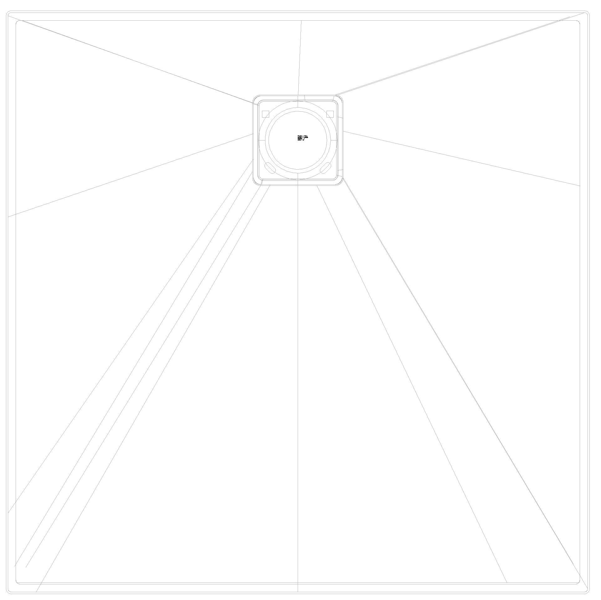 KALDEWEI ALUVIA Duschfläche, 900x900x32 mm, Modell-Nr: 3253