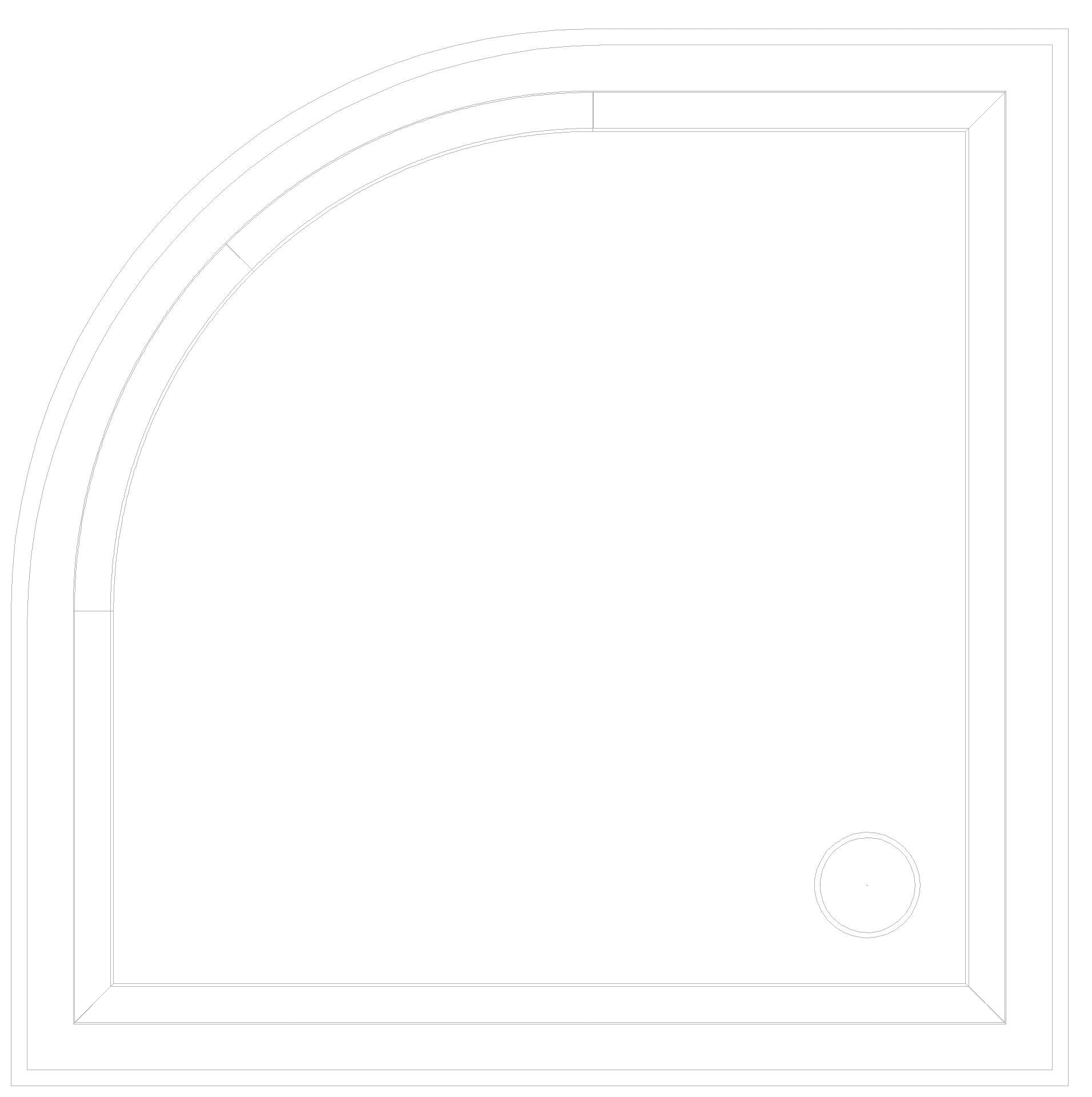 KALDEWEI ARRONDO MIT ANGEFORMTER VERKLEIDUNG Duschfläche, 1000x1000x80 mm, Modell-Nr: 881-2