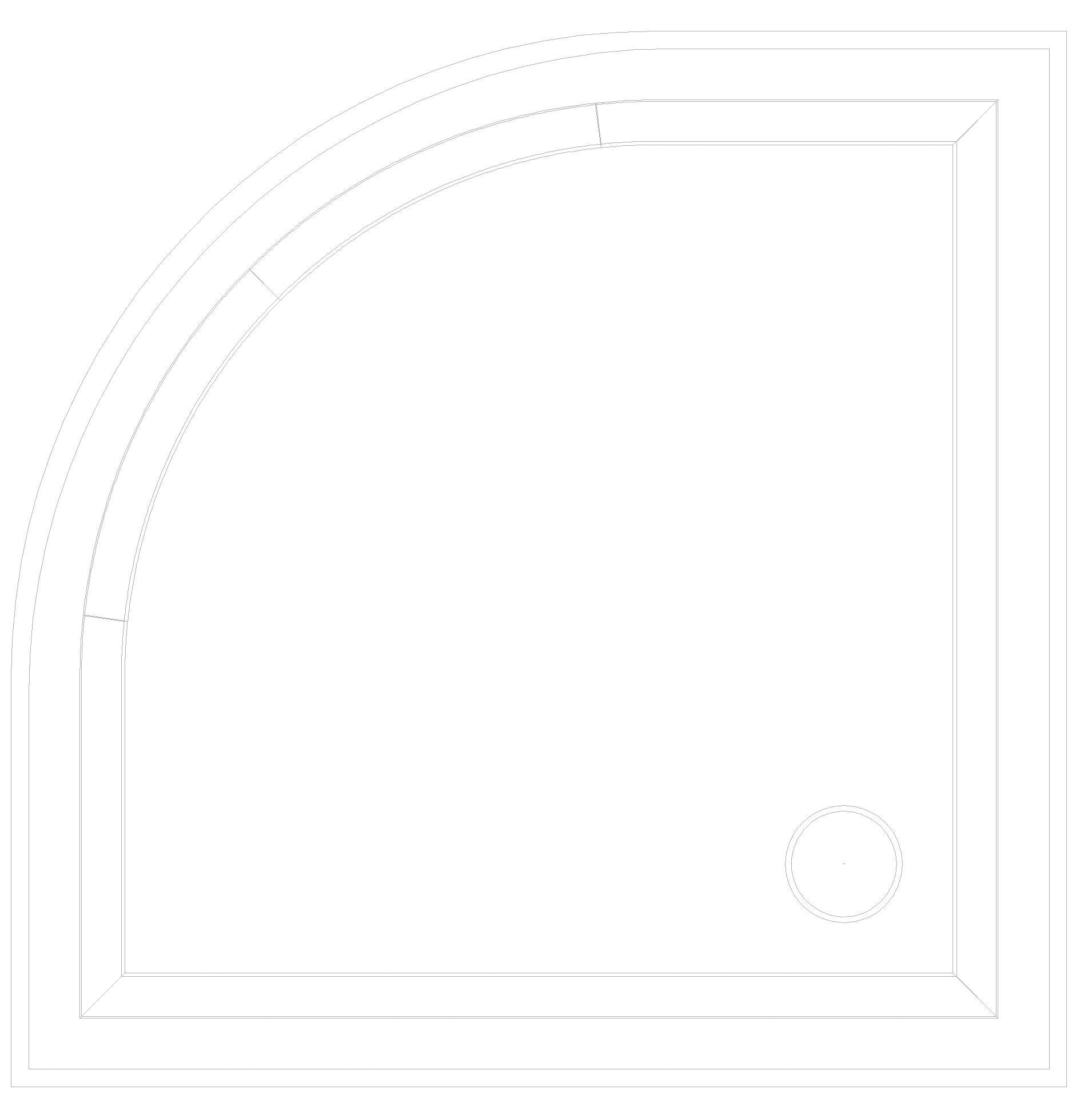 KALDEWEI ARRONDO MIT ANGEFORMTER VERKLEIDUNG Duschfläche, 900x900x80 mm, Modell-Nr: 880-1