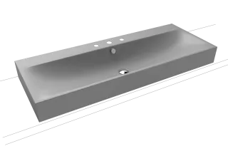 SILENIO AUFSATZ-DOPPELWASCHTISCH (RANDHÖHE 120 MM) KALDEWEI - SILENIO AUFSATZ-DOPPELWASCHTISCH (RANDHÖHE 120 MM)
