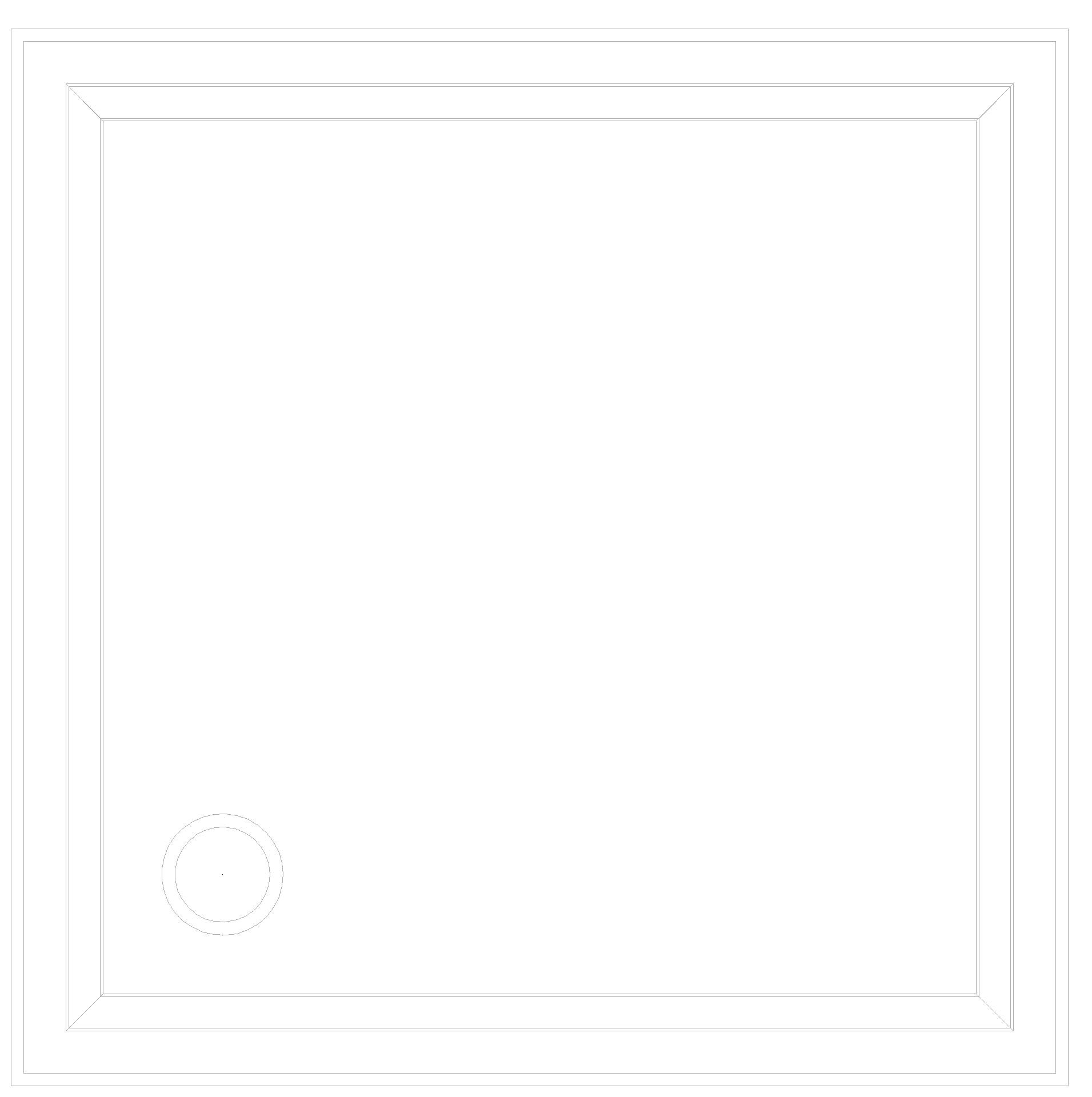 KALDEWEI DUSCHPLAN MIT WANNENTRÄGER Duschfläche, 1000x1000x32 mm, Modell-Nr: 392-2
