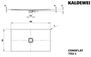 CONOFLAT Duschfläche KALDEWEI - CONOFLAT Duschfläche