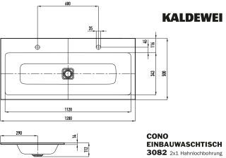CONO EINBAU-DOPPELWASCHTISCH KALDEWEI - CONO EINBAU-DOPPELWASCHTISCH