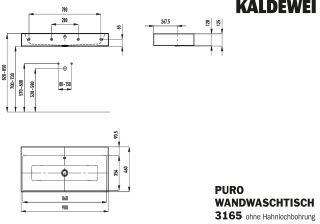 PURO WANDWASCHTISCH KALDEWEI - PURO WANDWASCHTISCH