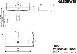 PURO WANDWASCHTISCH KALDEWEI - PURO WANDWASCHTISCH