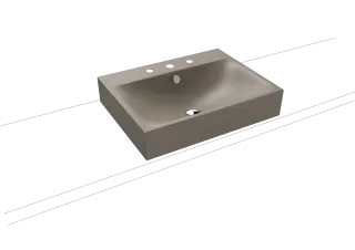 SILENIO AUFSATZWASCHTISCH (RANDHÖHE 120 MM) KALDEWEI - SILENIO AUFSATZWASCHTISCH (RANDHÖHE 120 MM)
