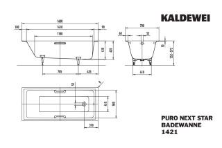 PURO NEXT STAR Badewanne KALDEWEI - PURO NEXT STAR Badewanne