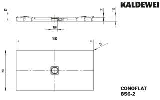 CONOFLAT Duschfläche KALDEWEI - CONOFLAT Duschfläche