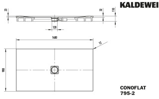 CONOFLAT Duschfläche KALDEWEI - CONOFLAT Duschfläche