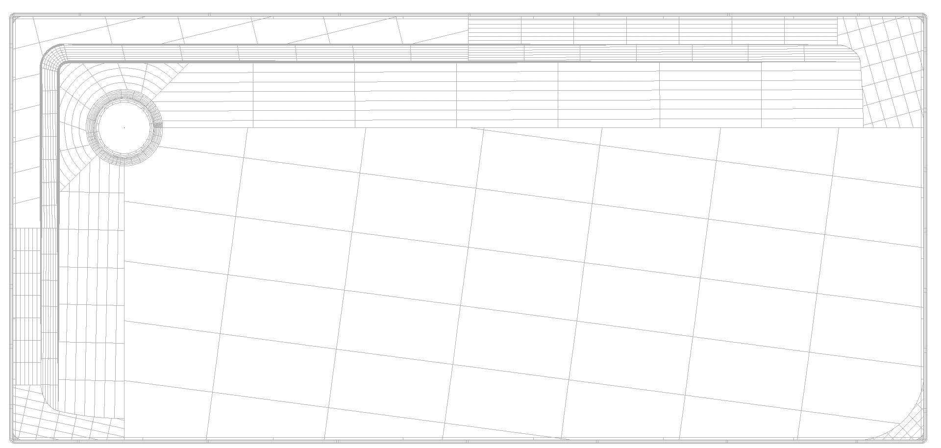 KALDEWEI SUPERPLAN mit Wannenträger Duschfläche, 750x1600x32 mm, Modell-Nr: 1838-2