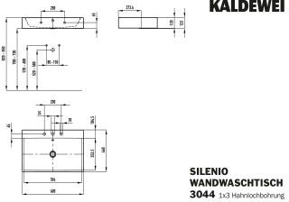 SILENIO WANDWASCHTISCH KALDEWEI - SILENIO WANDWASCHTISCH